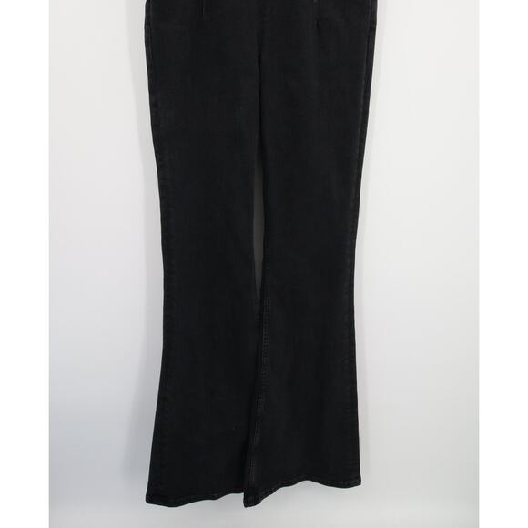 Free People We The Free Jayde Flare Jumpsuit Black Mamba NWT Denim Size M - Picture 4 of 13